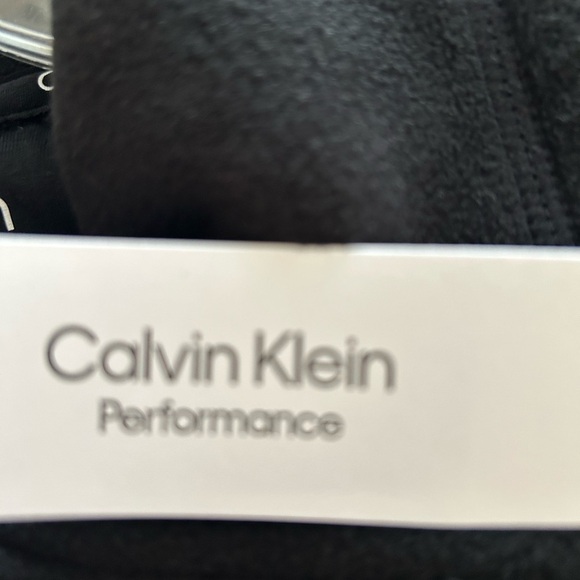 Calvin Klein Logo Polar Fleece Zip-Up Jacket Black /M - Picture 10 of 15